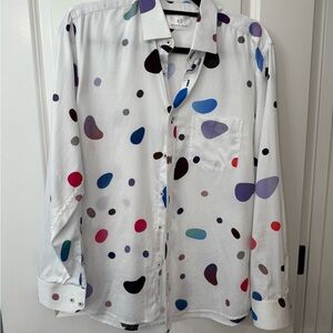 Colorful Polka Dot Men's Shirt